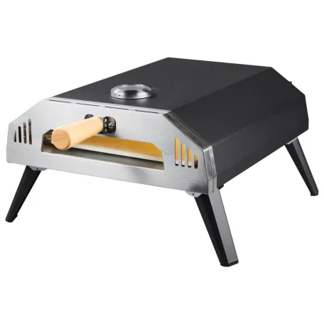 Grill Meister GGPO 4000 B1 gázüzemű pizzakemence, PB PizzaBox 400°C 30 cm gázos pizzasütő, hordozható party pizza kemence