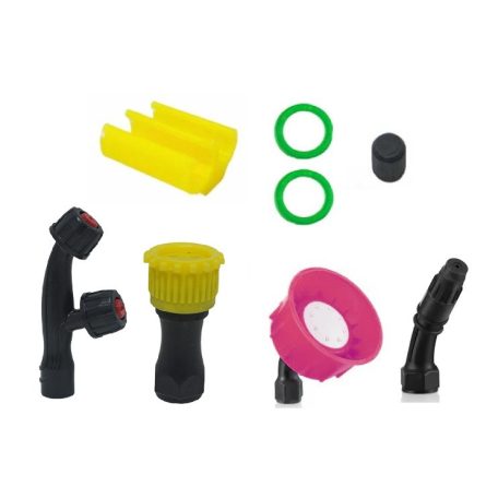 Garden Master 8 részes, belső menetes fúvóka és tömítés készlet 12L / 14L / 16L / 18L / 20L / 25L elektromos (akkus) háti permetezőkhöz (GardenMaster, Daewoo, Straus, ParkSide kompatibilis)