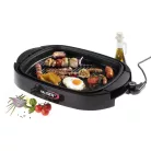 Hauser GR-150 elektromos 1500W grillsütő üvegfedővel, asztali grill fedővel