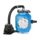 Gre Aqualoon FAQ200 Filter 4 m3/h 100W (homokszűrős) vízforgató szűrőrendszer kerti medencékhez + 320g NEO szűrőlabda 