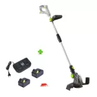 GardenStar PRTA 20V 4Ah DUPLA li-ion akkus, akkumulátoros, késes fűszegélynyíró, fűszegélyvágól, fűkasza 12 db késsel, 2 db 20V 4Ah akkuval és dupla töltővel