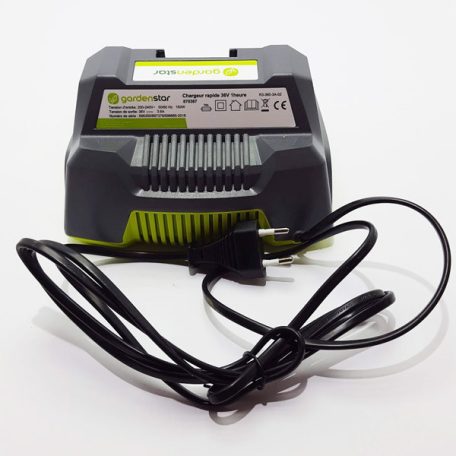 GardenStar 40V hálózati töltő 1 x 40V li-ion akkurendszerű GardenStar kerti gépek akkumulátorához (csak töltő) 230V 50Hz 