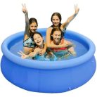 GardenStar KRÉTA 240 x 63 cm puhafalú, felfújható peremű kerti pancsoló medence 2074 liter kapacitással