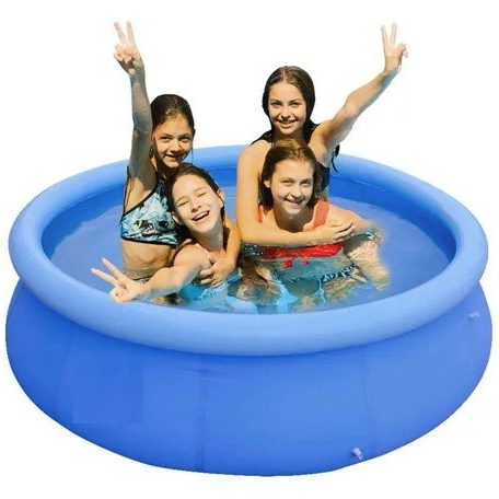 GardenStar KRÉTA 240 x 63 cm puhafalú, felfújható peremű kerti pancsoló medence 2074 liter kapacitással