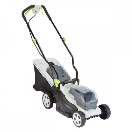 GardenStar LM-3440 XL 34 cm 40V (2 x 20V 4Ah) akkus, akkumulátoros fűnyíró, dupla akkus fűnyírógép 2 akkuval és dupla töltővel