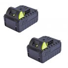 GardenStar LM-3440 XL 34 cm 40V (2 x 20V 4Ah) akkus, akkumulátoros fűnyíró, dupla akkus fűnyírógép 2 akkuval és dupla töltővel