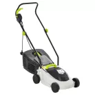 GardenStar 1300W 32 cm elektromos fűnyíró, fűgyűjtős fűnyírógép 3 vágásmagasság fokozattal 25 / 40 / 55 mm, 25L fűgyűjtővel (LM-1300-32)