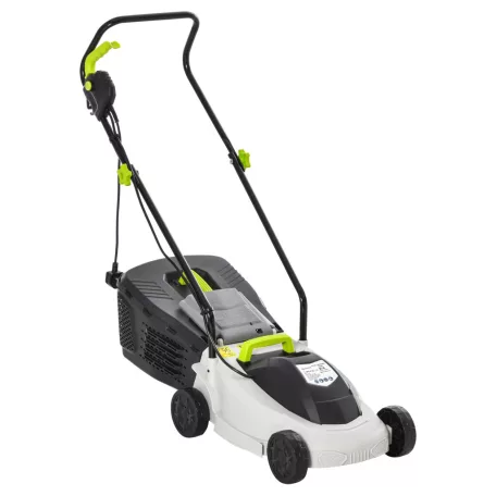GardenStar 1300W 32 cm elektromos fűnyíró, fűgyűjtős fűnyírógép 3 vágásmagasság fokozattal 25 / 40 / 55 mm, 25L fűgyűjtővel (LM-1300-32)