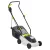 GardenStar 1300W 32 cm elektromos fűnyíró, fűgyűjtős fűnyírógép 3 vágásmagasság fokozattal 25 / 40 / 55 mm, 25L fűgyűjtővel (LM-1300-32)