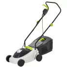 GardenStar 1300W 32 cm elektromos fűnyíró, fűgyűjtős fűnyírógép 3 vágásmagasság fokozattal 25 / 40 / 55 mm, 25L fűgyűjtővel (LM-1300-32)