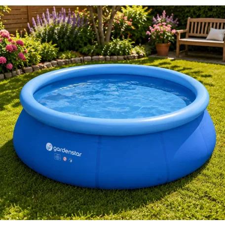 GardenStar Első medencém 150 x 41 cm 457 liter My First Pool, puhafalú, felfújható peremű kerti pancsoló medence, vízforgató nélkül