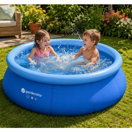 GardenStar Első medencém 150 x 41 cm 457 liter My First Pool, puhafalú, felfújható peremű kerti pancsoló medence, vízforgató nélkül