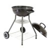   GardenStar BBQ 11339 Barbecue faszenes 3 lábú gömbgrill polccal, 41 cm sütőrács átmérővel (6 személyes kerti grillsütő)