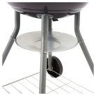 GardenStar BBQ 11339 Barbecue faszenes 3 lábú gömbgrill polccal, 41 cm sütőrács átmérővel (6 személyes kerti grillsütő)