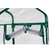   GardenStar 69 x 125 x 49 cm kompakt hobby kerti melegház, palántanevelő fólia, fóliasátor 3 polccal, víztiszta, áttetsző fóliával, zöld fém vázzal