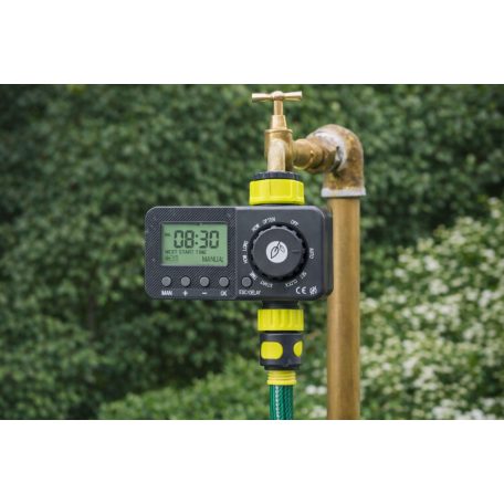 GardenStar digitális öntözésidőzítő, öntözőóra, öntözésvezérlő automata, öntözőkomputer heti vagy napi ütemezéssel