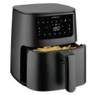 SÉRÜLT Ambiano GT-AF-17 MIDI 1400W 3.5L kompakt digitális Air Fryer, légkeveréses olajmentes sütő, Airfryer olajsütő, fritőz, fekete, 8 beépített programmal