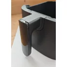 SÉRÜLT Ambiano GT-AF-17 MIDI 1400W 3.5L kompakt digitális Air Fryer, légkeveréses olajmentes sütő, Airfryer olajsütő, fritőz, fekete, 8 beépített programmal