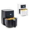   Ambiano GT-AF-17 / GT-AF-20 MIDI 1400W 3.5L kompakt digitális Air Fryer, légkeveréses olajmentes sütő, Airfryer olajsütő, fritőz, 8 beépített programmal, fekete / fehér színben