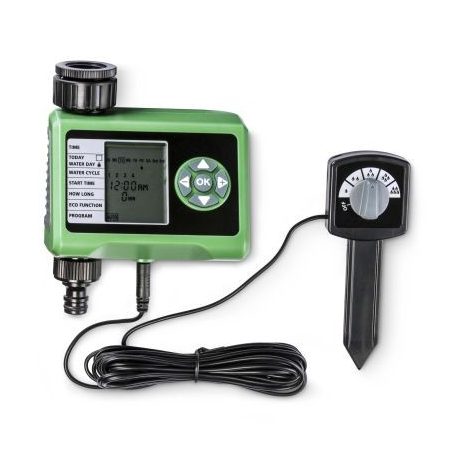 GardenLine GLO-51 öntözőkomputer, digitális öntözésidőzítő, öntözésvezérlő, öntöző automata esőérzékelővel