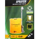 GardenMaster GM-06037-E 16L (16 literes) elektromos, akkumulátoros, 12V 8Ah akkus háti permetező, permetezőgép 4 szórófejjel