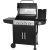 GardenStar Texas BBQ (GrillChef 4.1 (01766) / Landmann XL 12758) gázgrill kocsi, 4 + 1 égős gáz grill, grillkocsi, 14.5 kW teljesítménnyel