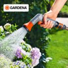 Gardena Classic 18312 öntözőfej készlet, zuhanyfejes locsolófej szett, aquastop gyorscsatlakozóval 1/2" - 5/8" (13-15 mm), fagyálló, UV-álló (18312-33.953.01/2022)