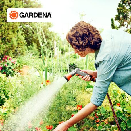 Gardena Classic 18312 öntözőfej készlet, zuhanyfejes locsolófej szett, aquastop gyorscsatlakozóval 1/2" - 5/8" (13-15 mm), fagyálló, UV-álló (18312-33.953.01/2022)