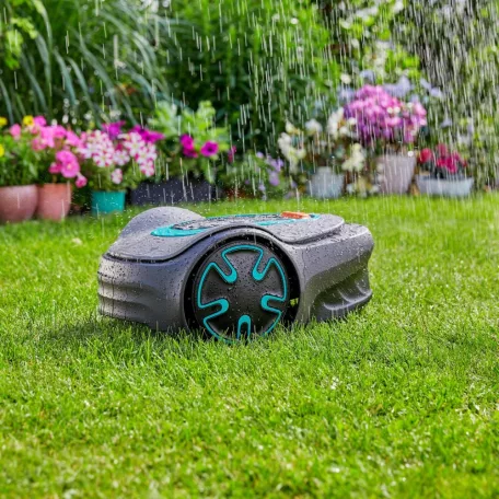 Gardena Sileno Minimo 250 (15201-32) akkumulátoros, 18V 2Ah akkus automata Bluetooth robotfűnyíró, fűnyíró robot 65 perc / 400 m2