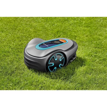 Gardena Sileno Minimo 250 (15201-32) akkumulátoros, 18V 2Ah akkus automata Bluetooth robotfűnyíró, fűnyíró robot 65 perc / 400 m2