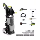 GardenStar GS-165 Home & Car Kit 165 bar 2400W magasnyomású mosó, sterimo teraszmosó kefével, szennymaró szórófejjel, autómosó kefével és forgó körkefével