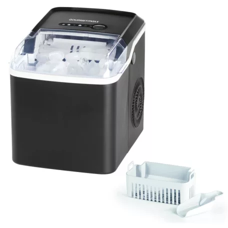 GOURMETmaxx 11206 fekete 150W 1.3L háztartási jégkocka készítő gép, jégkockagép 12 kg / 24 óra