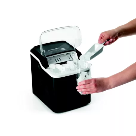 GOURMETmaxx 11206 fekete 150W 1.3L háztartási jégkocka készítő gép, jégkockagép 12 kg / 24 óra