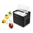 GOURMETmaxx 15610 / 2026 fekete 115W 1.5L háztartási jégkocka készítő gép, jégkockagép 12 kg / 24 óra