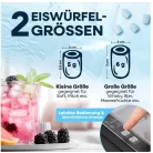 GOURMETmaxx 15610 / 2026 fekete 115W 1.5L háztartási jégkocka készítő gép, jégkockagép 12 kg / 24 óra