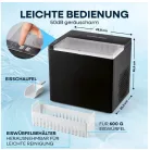 GOURMETmaxx 15610 / 2026 fekete 115W 1.5L háztartási jégkocka készítő gép, jégkockagép 12 kg / 24 óra