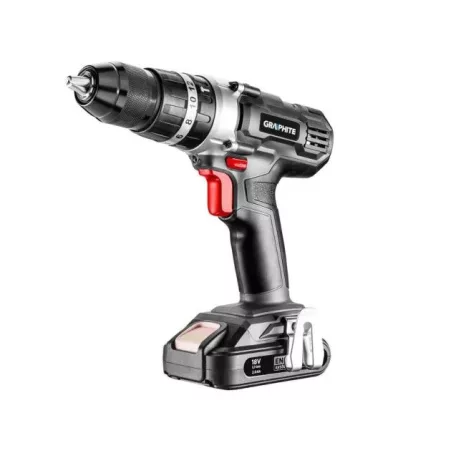Graphite 58G010 Kit 55Nm 18V 2Ah akkus, li-ion akkumulátoros fúró, ütvefúró, csavarbehajtó szett 