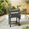   Grill Master American Grill Charcoal BBQ XL faszenes amerikai típusú grill, kerti grillező, grillsütő 12 főre, 42 x 58 cm grillfelülettel és védőhuzattal