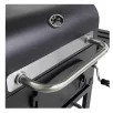   Grill Master American Grill Charcoal BBQ XL faszenes amerikai típusú grill, kerti grillező, grillsütő 12 főre, 42 x 58 cm grillfelülettel és védőhuzattal
