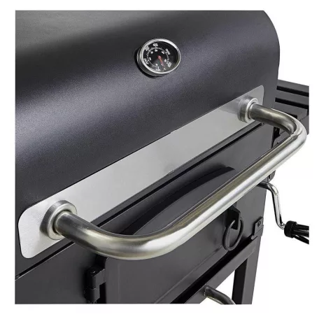 Grill Master American Grill Charcoal BBQ XL faszenes amerikai típusú grill, kerti grillező, grillsütő 12 főre, 42 x 58 cm grillfelülettel és védőhuzattal