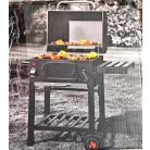 Grill Master American Grill Charcoal BBQ XL faszenes amerikai típusú grill, kerti grillező, grillsütő 12 főre, 42 x 58 cm grillfelülettel és védőhuzattal