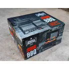 Grill Master American Grill Charcoal BBQ XL faszenes amerikai típusú grill, kerti grillező, grillsütő 12 főre, 42 x 58 cm grillfelülettel és védőhuzattal