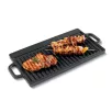   Grill Meister / Perfect Home 12014 kétoldalas sima / bordázott 51x24 cm öntöttvas grill sütőlap 