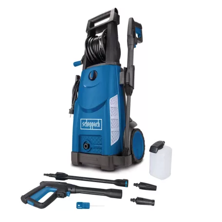 Scheppach HCE 2000 Set 2000W 153 bar fém szivattyús magasnyomású mosó, sterimo, szennymaró és habosoító fúvókával