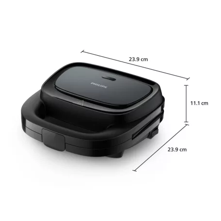 Philips HD2331 Series 3000 szendvicssütő 750W, fekete (HD2331/90)