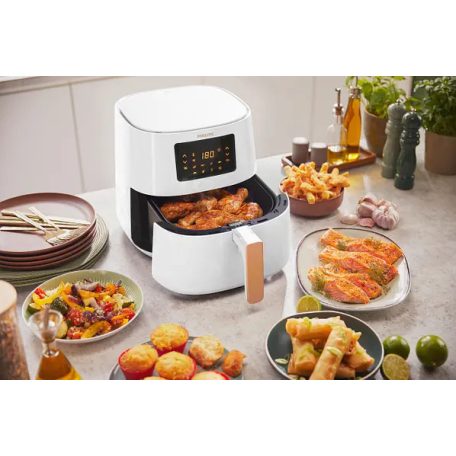 Philips HD9255/30 WiFi SMART 5000 Series AirFryer 1400W 4.1L 0.8kg fehér forrólevegős fritőz, olajmentes olajsütő, Air Fryer (HD 9255)