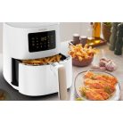 Philips HD9255/30 WiFi SMART 5000 Series AirFryer 1400W 4.1L 0.8kg fehér forrólevegős fritőz, olajmentes olajsütő, Air Fryer (HD 9255)