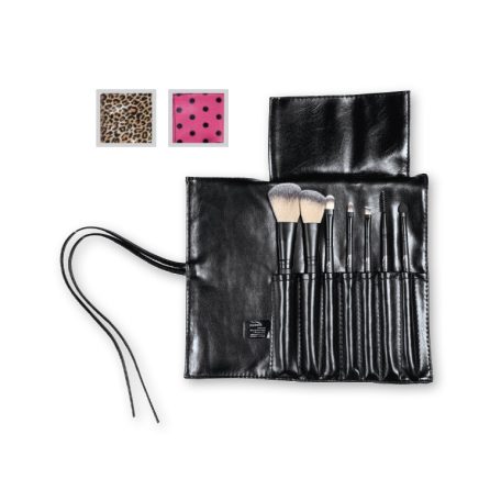 Miomare 8 darabos profi kozmetikai ecsetkészlet, sminkecset szett műbőr tokban (HG00078A)