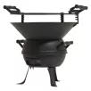   GrillMeister Kansas HG-08199 (Landmann 0630 / Grill Chef 063091 helyettesítő) 35 cm faszenes Barbecue grillhordó, öntöttvas kerti grillező 