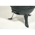 GrillMeister Kansas HG-08199 (Landmann 0630 / Grill Chef 063091 helyettesítő) 35 cm faszenes Barbecue grillhordó, öntöttvas kerti grillező 